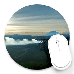 Bromo Caldera De Tenegger  Indonesia Round Mousepads by Nexatart