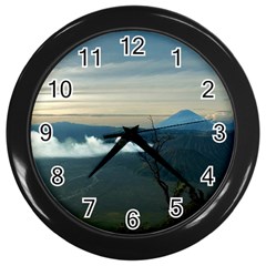 Bromo Caldera De Tenegger  Indonesia Wall Clocks (black) by Nexatart