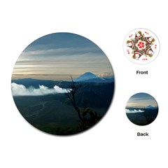 Bromo Caldera De Tenegger  Indonesia Playing Cards (round) 