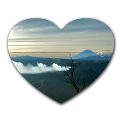 Bromo Caldera De Tenegger  Indonesia Heart Mousepads by Nexatart