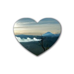 Bromo Caldera De Tenegger  Indonesia Heart Coaster (4 Pack)  by Nexatart