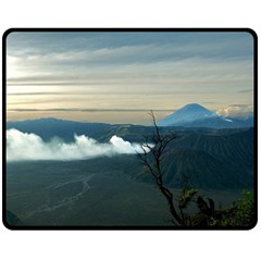 Bromo Caldera De Tenegger  Indonesia Fleece Blanket (medium)  by Nexatart