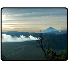 Bromo Caldera De Tenegger  Indonesia Double Sided Fleece Blanket (medium)  by Nexatart