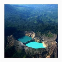 Kelimutu Crater Lakes  Indonesia Medium Glasses Cloth (2-side) by Nexatart