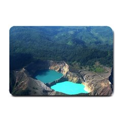 Kelimutu Crater Lakes  Indonesia Small Doormat  by Nexatart