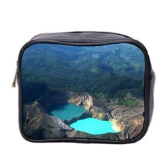 Kelimutu Crater Lakes  Indonesia Mini Toiletries Bag 2-side by Nexatart