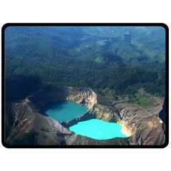 Kelimutu Crater Lakes  Indonesia Fleece Blanket (large)  by Nexatart