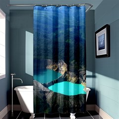 Kelimutu Crater Lakes  Indonesia Shower Curtain 36  X 72  (stall)  by Nexatart