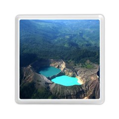 Kelimutu Crater Lakes  Indonesia Memory Card Reader (square)  by Nexatart