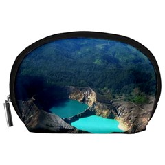 Kelimutu Crater Lakes  Indonesia Accessory Pouches (large)  by Nexatart