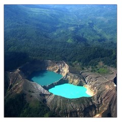 Kelimutu Crater Lakes  Indonesia Large Satin Scarf (square) by Nexatart