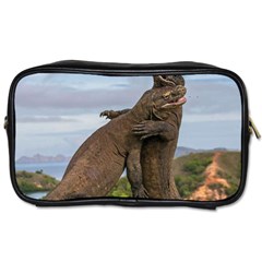 Komodo Dragons Fight Toiletries Bags by Nexatart