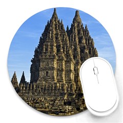 Prambanan Temple Round Mousepads by Nexatart