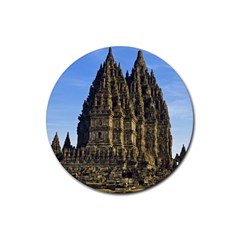 Prambanan Temple Rubber Coaster (round)  by Nexatart