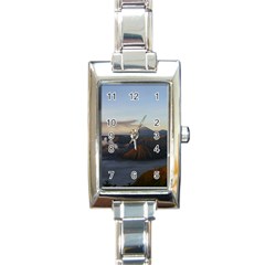 Sunrise Mount Bromo Tengger Semeru National Park  Indonesia Rectangle Italian Charm Watch by Nexatart