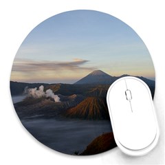 Sunrise Mount Bromo Tengger Semeru National Park  Indonesia Round Mousepads by Nexatart