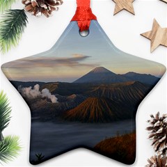 Sunrise Mount Bromo Tengger Semeru National Park  Indonesia Ornament (star) by Nexatart