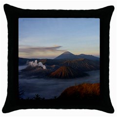 Sunrise Mount Bromo Tengger Semeru National Park  Indonesia Throw Pillow Case (black) by Nexatart