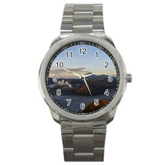 Sunrise Mount Bromo Tengger Semeru National Park  Indonesia Sport Metal Watch by Nexatart