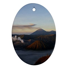 Sunrise Mount Bromo Tengger Semeru National Park  Indonesia Oval Ornament (two Sides) by Nexatart