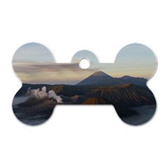 Sunrise Mount Bromo Tengger Semeru National Park  Indonesia Dog Tag Bone (two Sides) by Nexatart