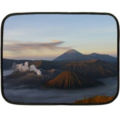 Sunrise Mount Bromo Tengger Semeru National Park  Indonesia Double Sided Fleece Blanket (mini)  by Nexatart