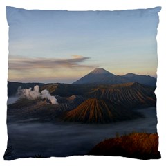 Sunrise Mount Bromo Tengger Semeru National Park  Indonesia Large Cushion Case (two Sides) by Nexatart