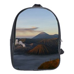 Sunrise Mount Bromo Tengger Semeru National Park  Indonesia School Bag (xl) by Nexatart