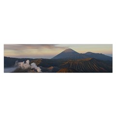 Sunrise Mount Bromo Tengger Semeru National Park  Indonesia Satin Scarf (oblong) by Nexatart