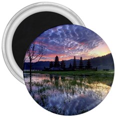 Tamblingan Morning Reflection Tamblingan Lake Bali  Indonesia 3  Magnets by Nexatart