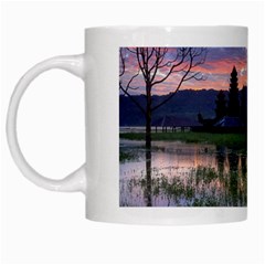 Tamblingan Morning Reflection Tamblingan Lake Bali  Indonesia White Mugs by Nexatart