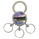 Tamblingan Morning Reflection Tamblingan Lake Bali  Indonesia 3-Ring Key Chains Front