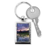 Tamblingan Morning Reflection Tamblingan Lake Bali  Indonesia Key Chains (Rectangle)  Front