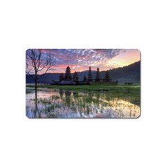 Tamblingan Morning Reflection Tamblingan Lake Bali  Indonesia Magnet (name Card) by Nexatart