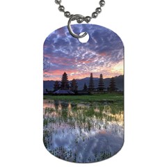 Tamblingan Morning Reflection Tamblingan Lake Bali  Indonesia Dog Tag (two Sides) by Nexatart