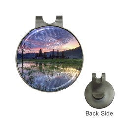 Tamblingan Morning Reflection Tamblingan Lake Bali  Indonesia Hat Clips With Golf Markers by Nexatart