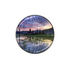 Tamblingan Morning Reflection Tamblingan Lake Bali  Indonesia Hat Clip Ball Marker (4 Pack) by Nexatart