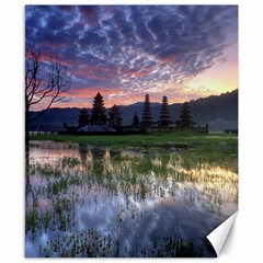 Tamblingan Morning Reflection Tamblingan Lake Bali  Indonesia Canvas 8  X 10  by Nexatart