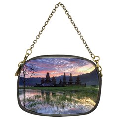 Tamblingan Morning Reflection Tamblingan Lake Bali  Indonesia Chain Purses (one Side)  by Nexatart