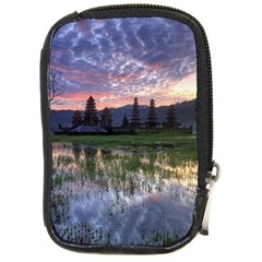 Tamblingan Morning Reflection Tamblingan Lake Bali  Indonesia Compact Camera Cases by Nexatart