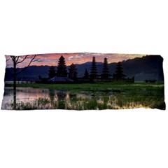 Tamblingan Morning Reflection Tamblingan Lake Bali  Indonesia Body Pillow Case (dakimakura) by Nexatart