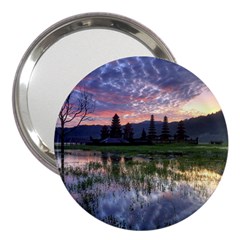 Tamblingan Morning Reflection Tamblingan Lake Bali  Indonesia 3  Handbag Mirrors by Nexatart