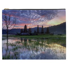 Tamblingan Morning Reflection Tamblingan Lake Bali  Indonesia Cosmetic Bag (xxxl)  by Nexatart