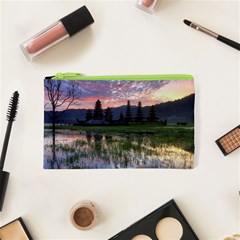 Tamblingan Morning Reflection Tamblingan Lake Bali  Indonesia Cosmetic Bag (xs) by Nexatart