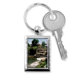 Tanah Lot Bali Indonesia Key Chains (rectangle)  by Nexatart