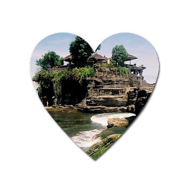 Tanah Lot Bali Indonesia Heart Magnet