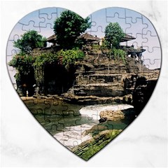 Tanah Lot Bali Indonesia Jigsaw Puzzle (heart) by Nexatart