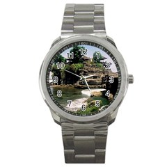 Tanah Lot Bali Indonesia Sport Metal Watch by Nexatart