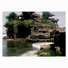 Tanah Lot Bali Indonesia Large Glasses Cloth by Nexatart