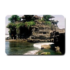 Tanah Lot Bali Indonesia Small Doormat  by Nexatart